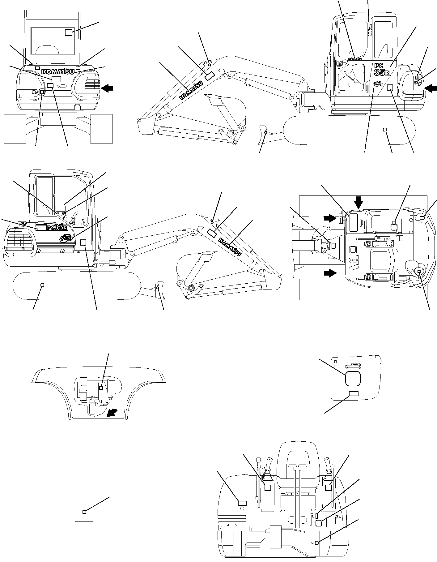 MARK PLATE KIT 816200012 KOMATSU