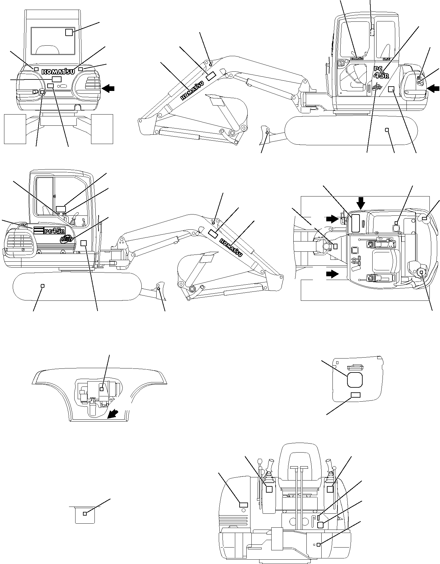 MARK PLATE KIT 816200010 KOMATSU