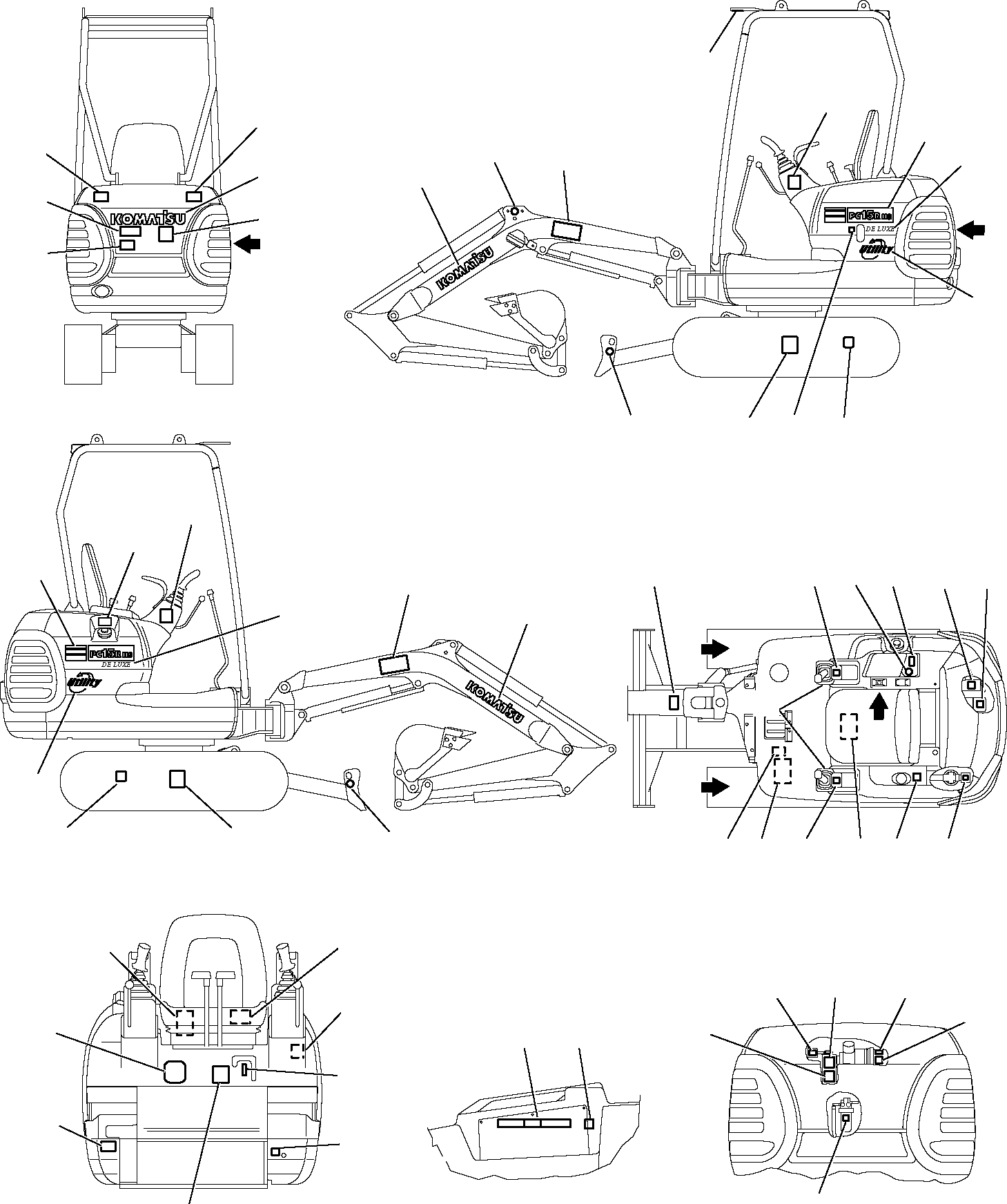 MARK PLATE KIT (PC15) 816200018 KOMATSU