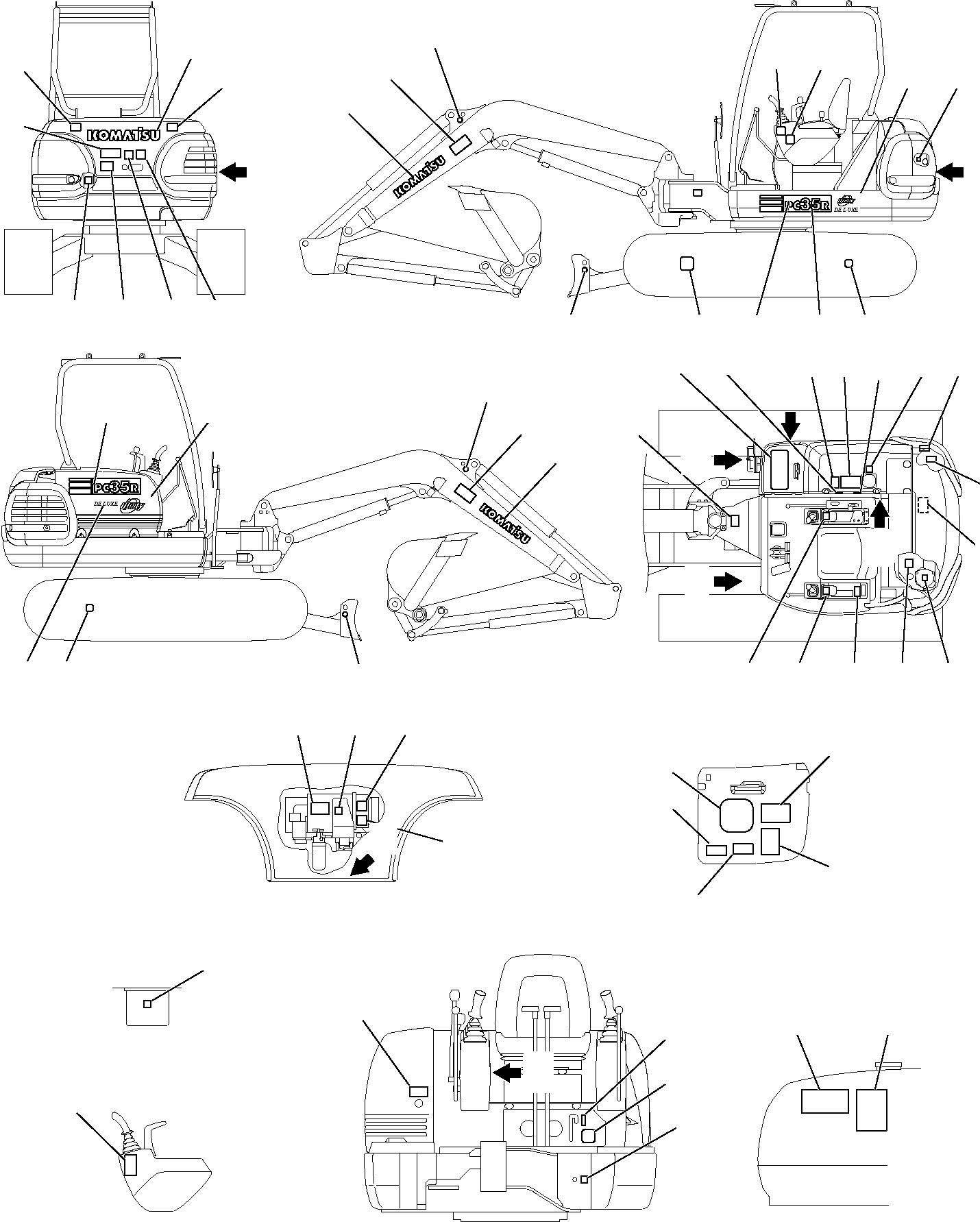 MARK PLATE KIT (PC35R) 816200014 KOMATSU