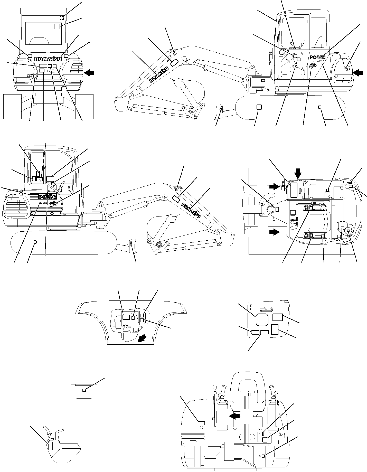 MARK PLATE KIT (PC35R) 816200015 KOMATSU