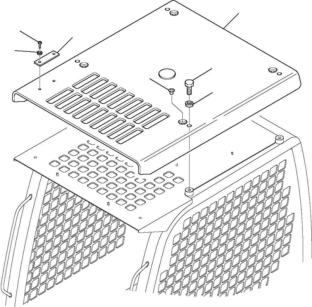 TOP GUARD 37A-54-14810 KOMATSU