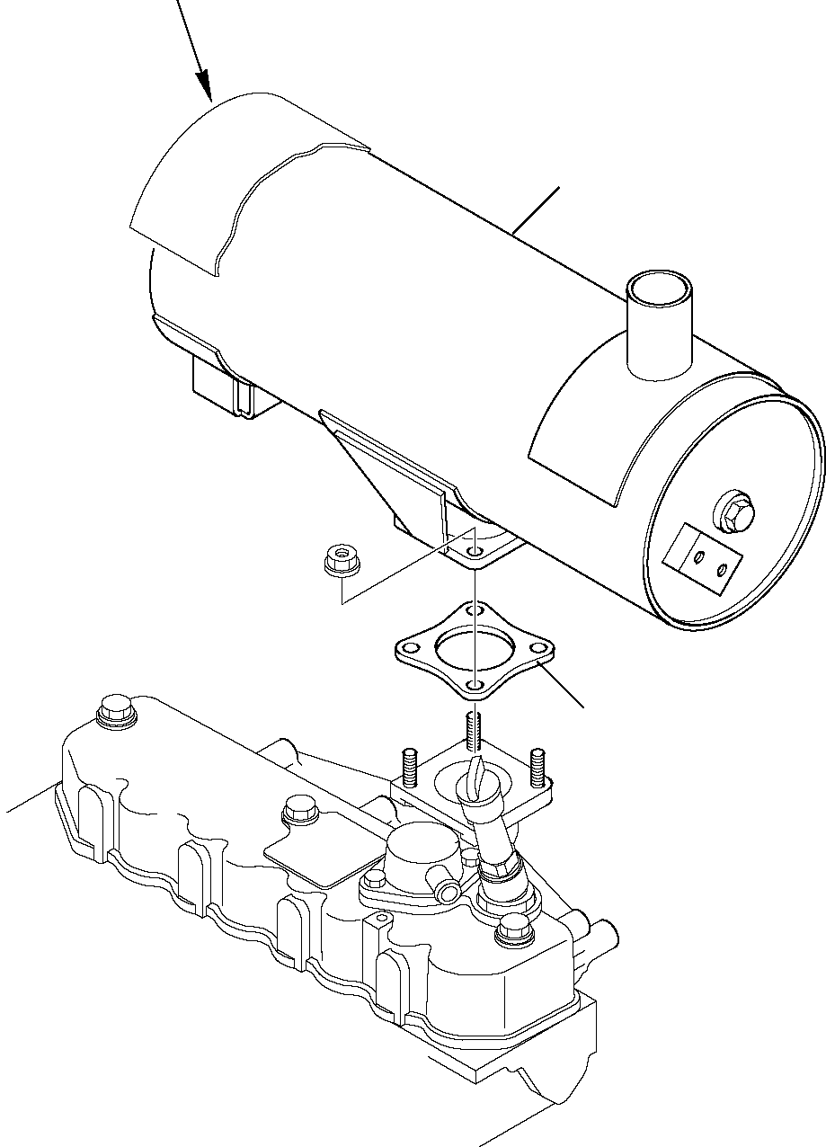 EXHAUST CATALYZER 37A-01-11910 KOMATSU