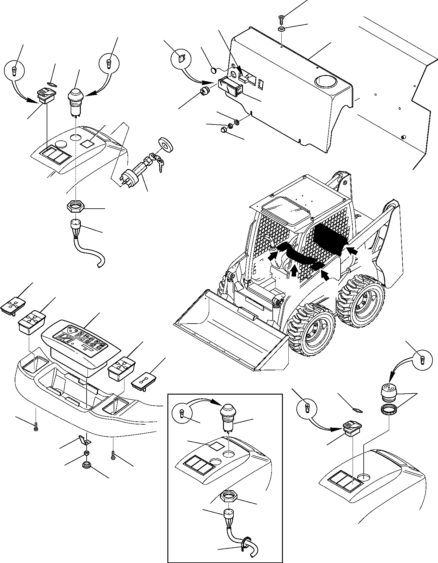 PUSH-BUTTON (OVERRIDE CONTROL) 37B-06-11760 KOMATSU