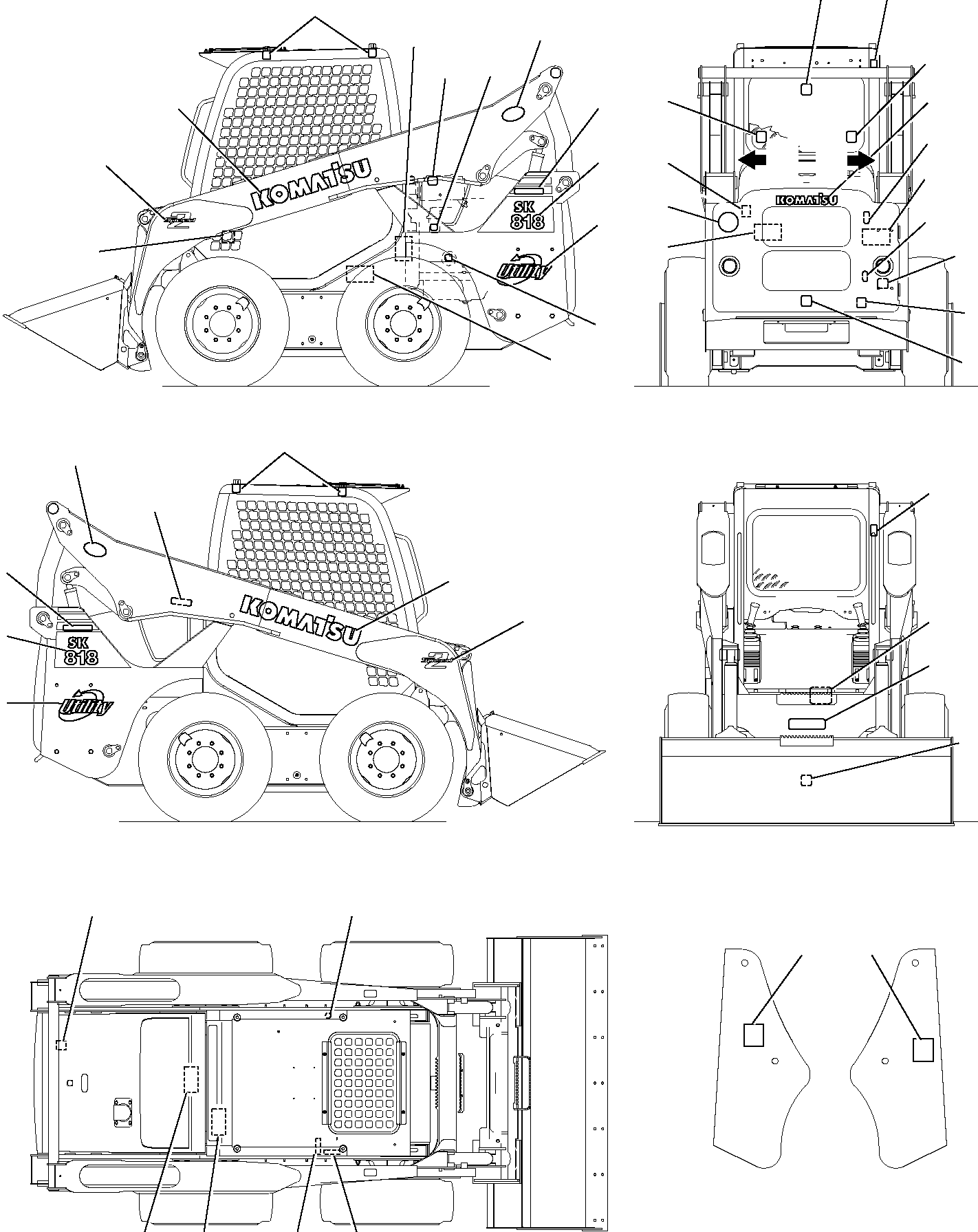 PLATE, SAFETY BAR 37B-98-17151 KOMATSU