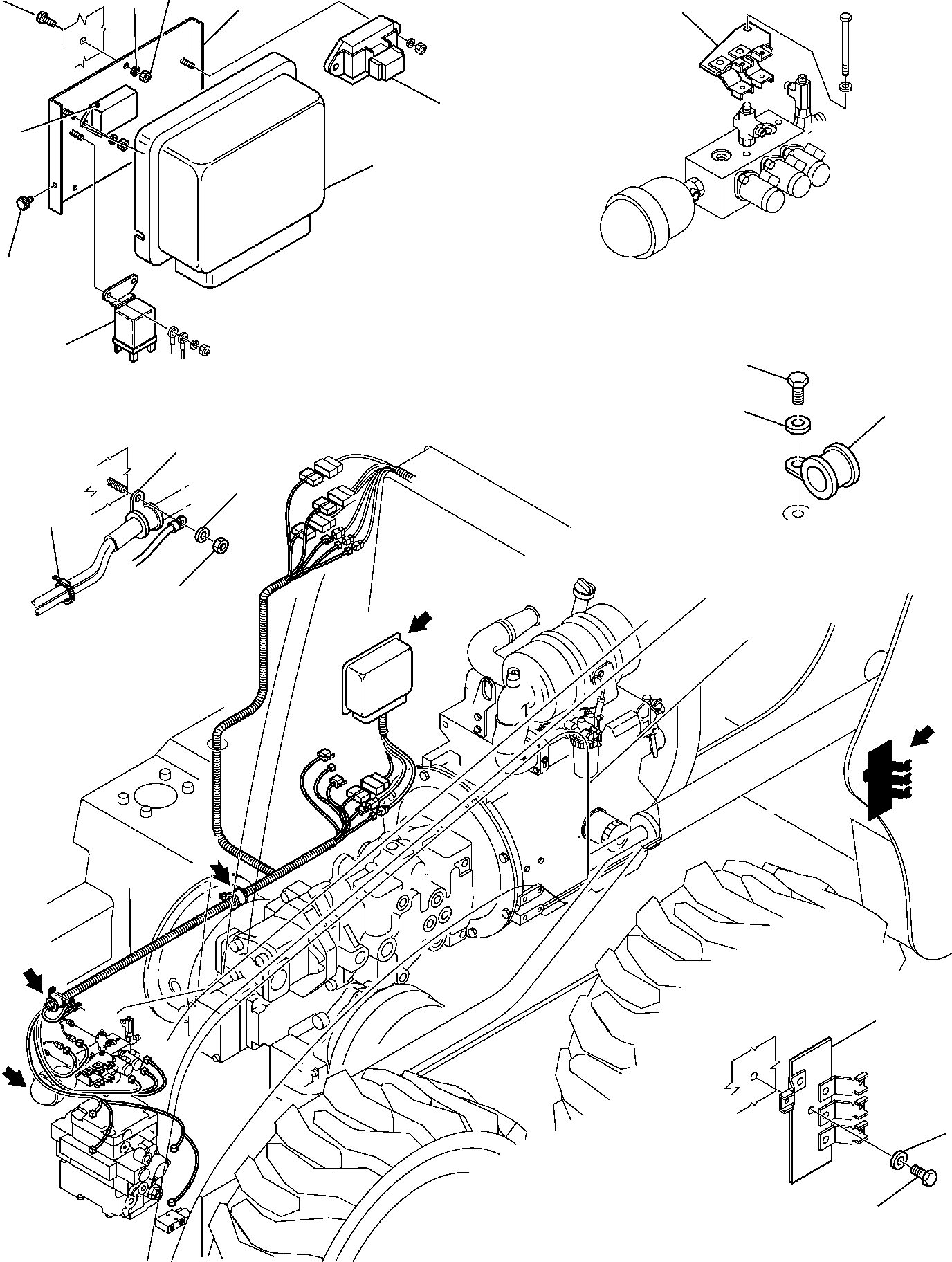 WIRING HARNESS, FRAME LINE, HIGH FLOW 37C-06-11331 KOMATSU
