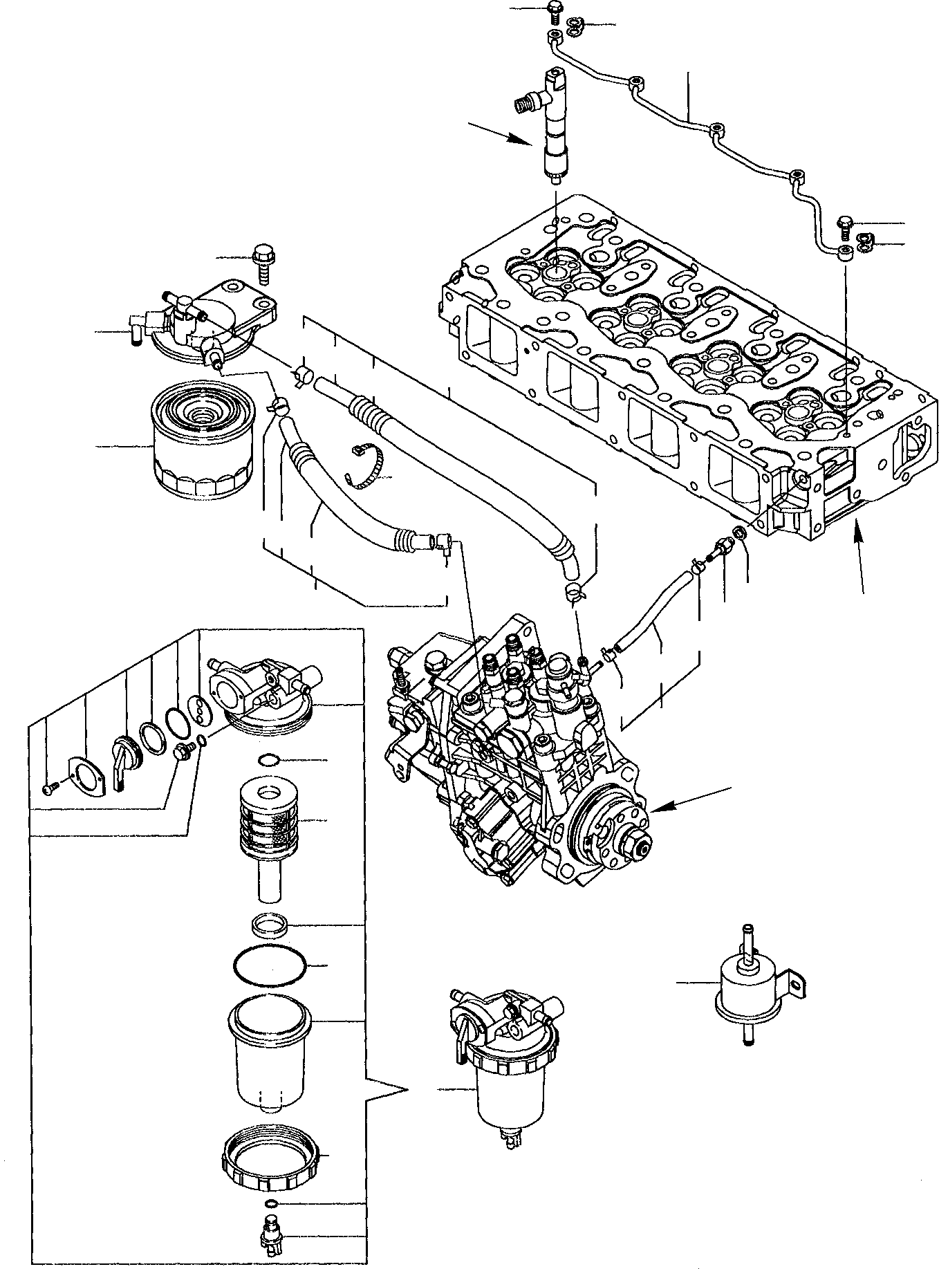 PIPE ASSEMBLY, FUEL YM129457-59010 KOMATSU