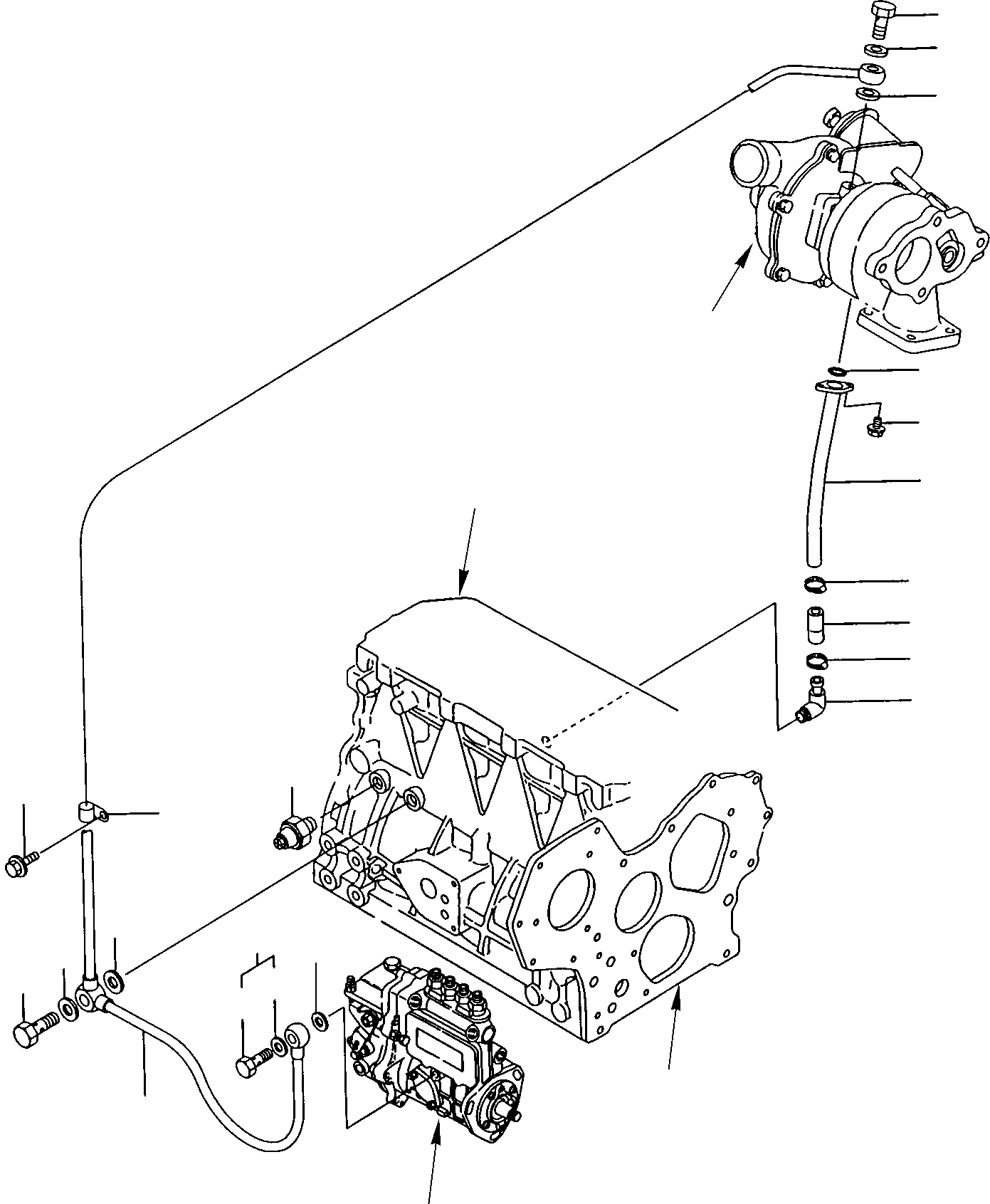 Труба YM129403-39460 KOMATSU