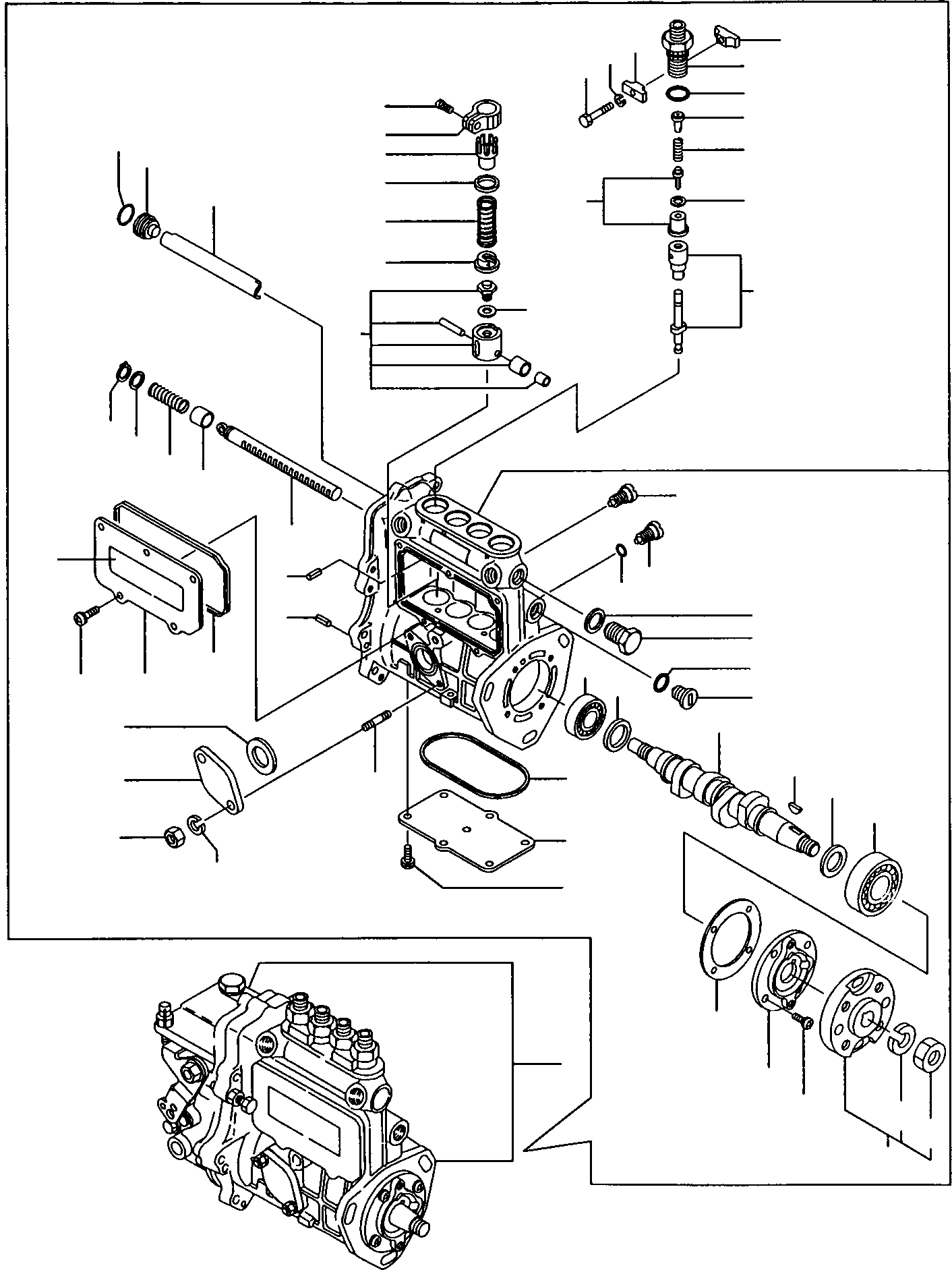 INJECTION PUMP, ASSY. YM729615-51450 KOMATSU