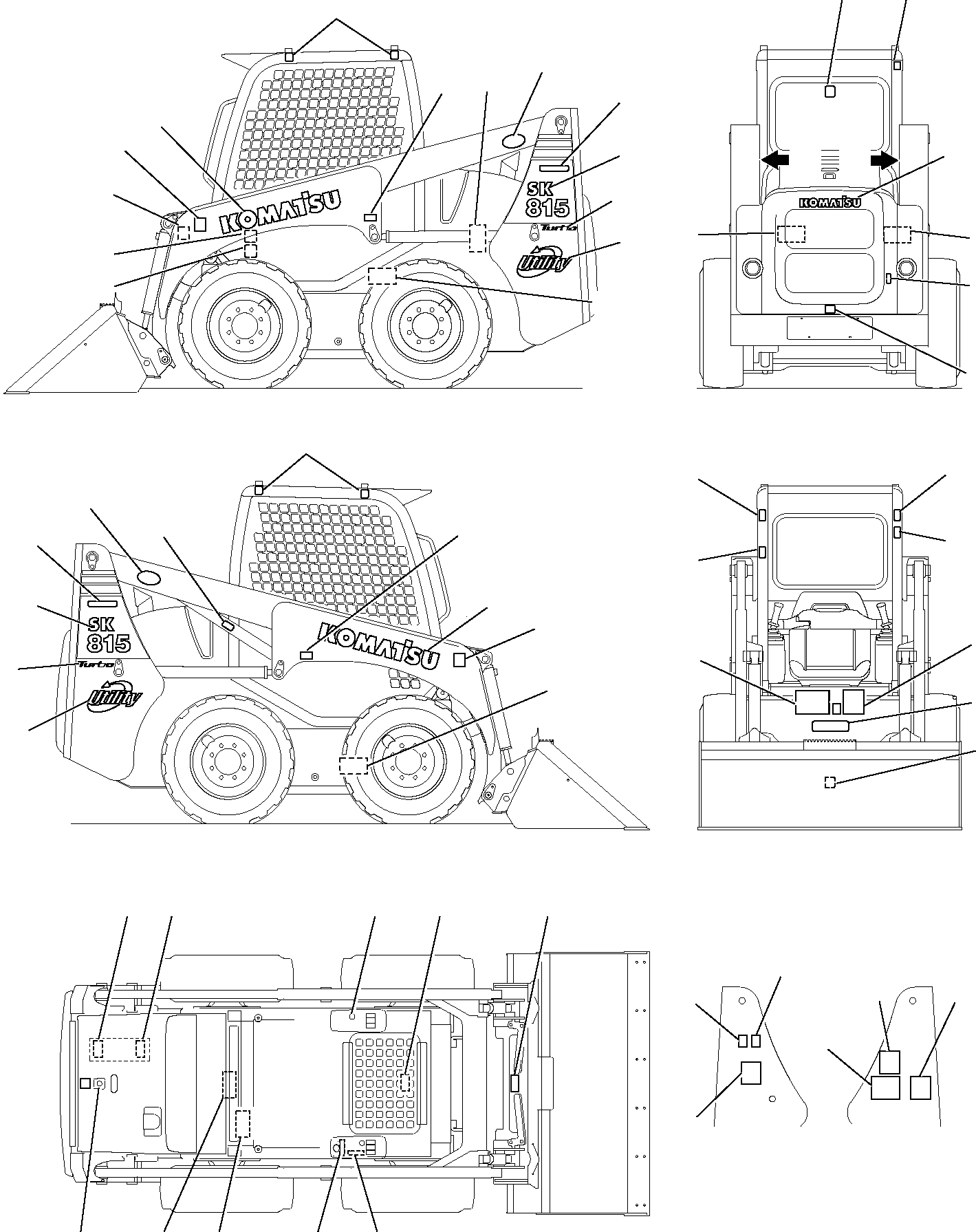 PLATE, DO NOT USE ETHER 37A-98-12150 KOMATSU