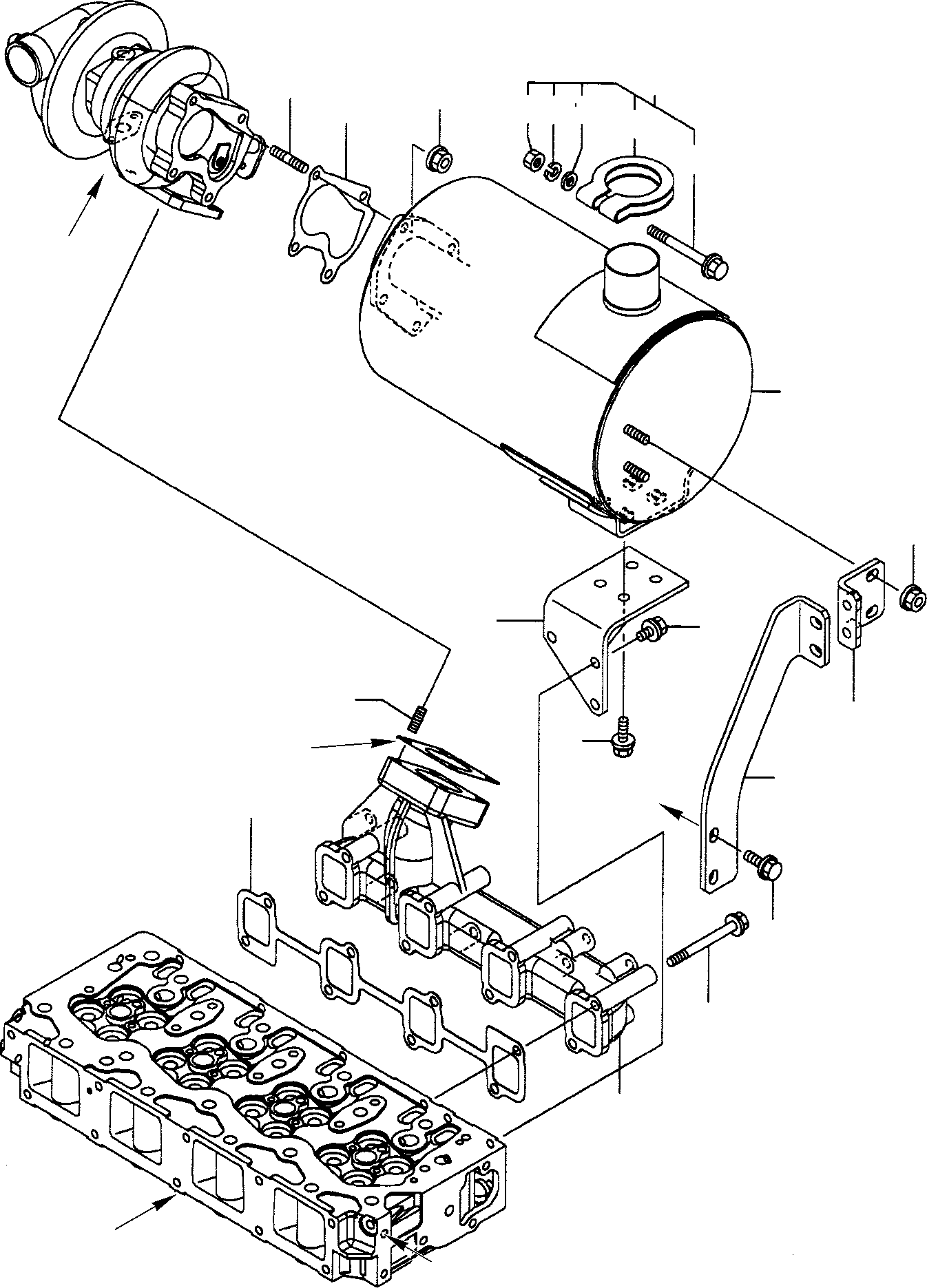 Болт с фланцем YM26104-080182 KOMATSU