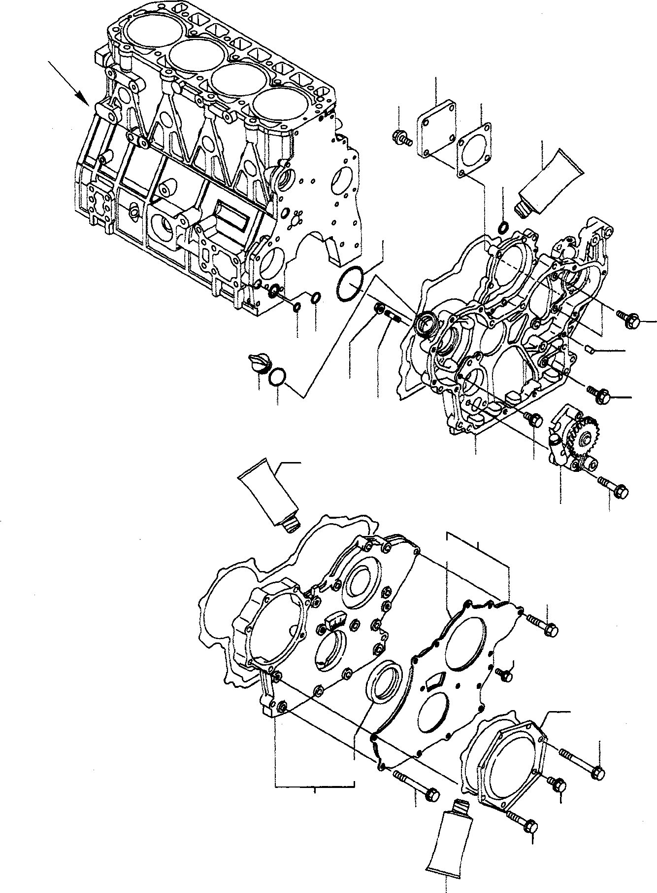 OIL PUMP, ASSEMBLY YM129908-32059 KOMATSU