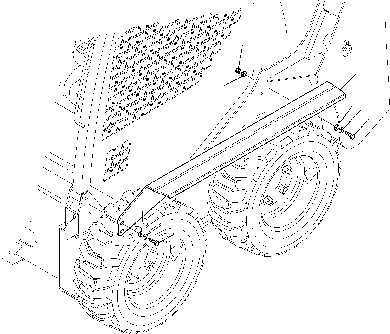 L.H. MUDGUARD 37C-54-13410 KOMATSU