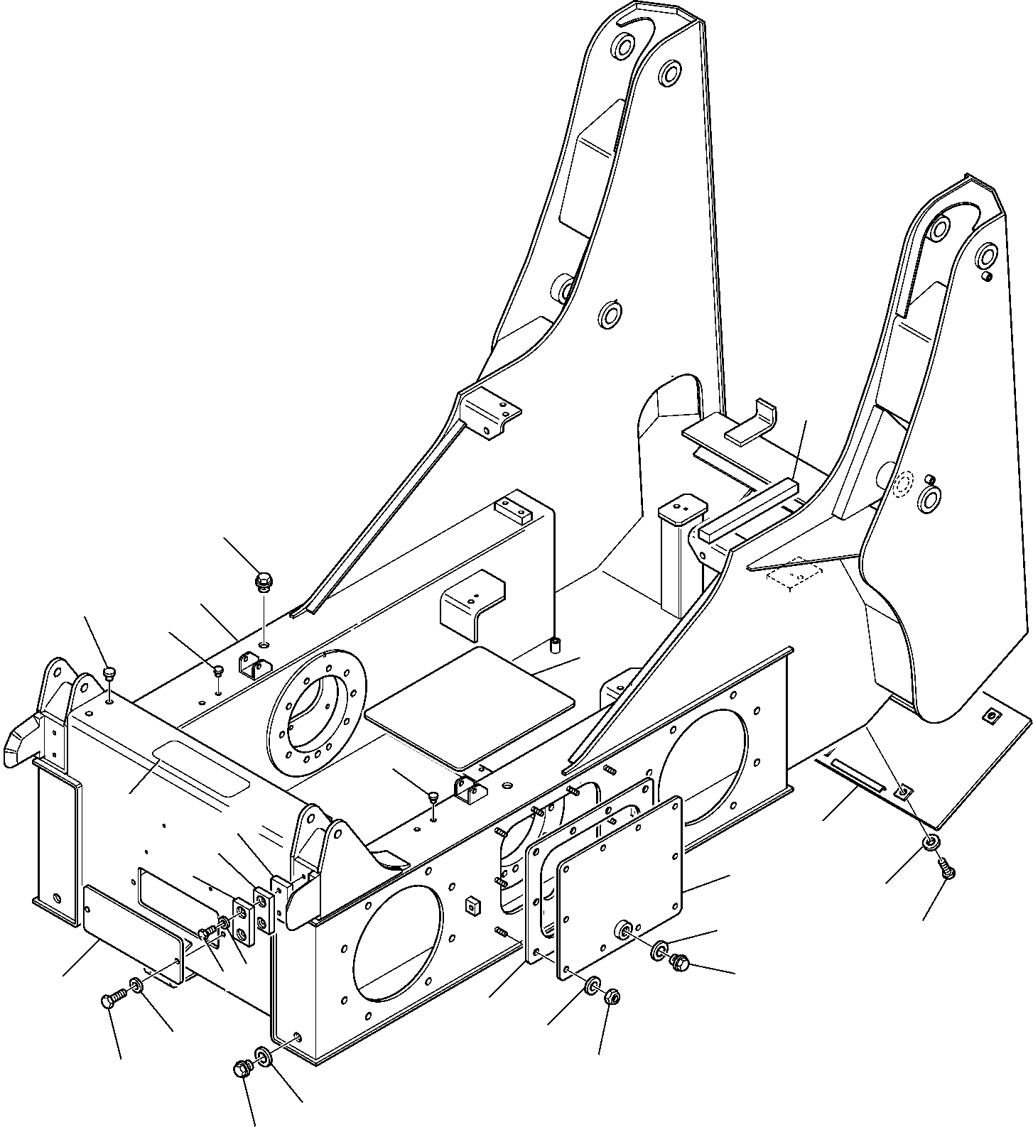 Задняя крышка 37A-46-11151 KOMATSU