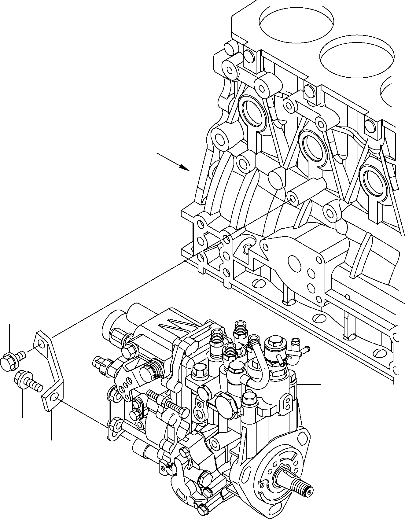 PUMP ASSEMBLY, FUEL INJECTOR YM729645-51330 KOMATSU