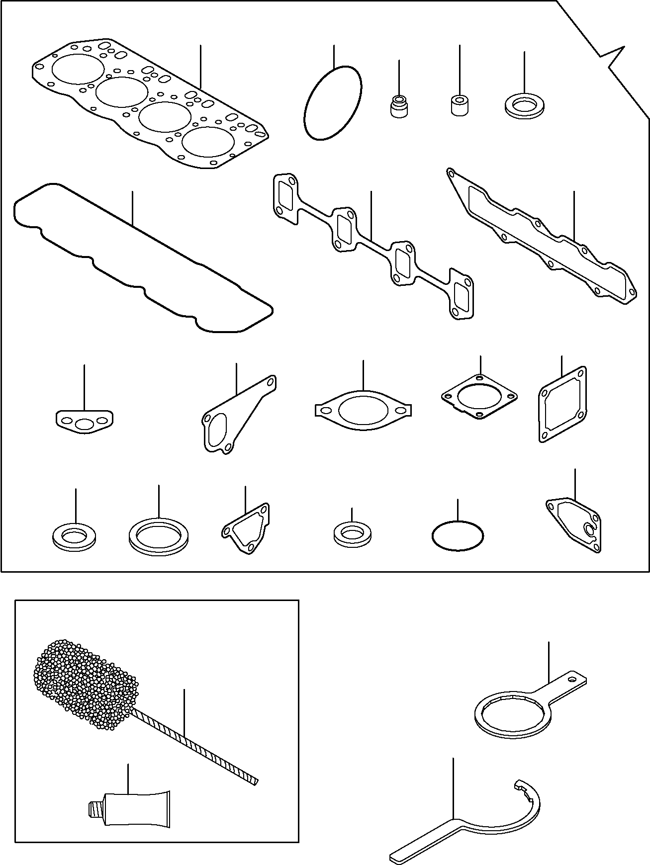 GASKET SET (NON ASB.) YM729601-92690 KOMATSU