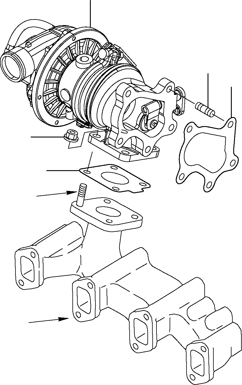 Турбинное колесо YM129508-18010 KOMATSU