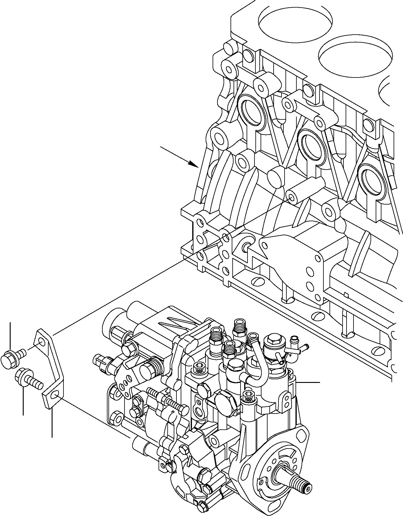 INJECTION PUMP, ASSEMBLY YM729648-51310 KOMATSU