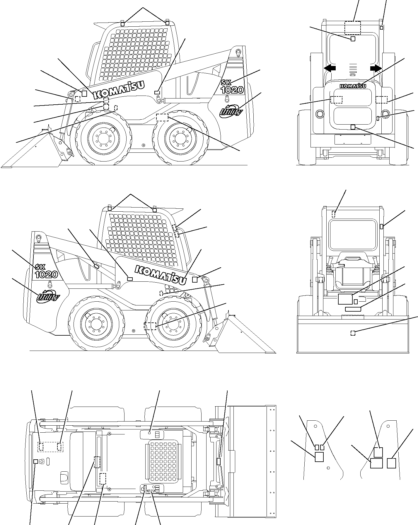 MARK PLATE, FLOATING FOR HAND&FOOT CONTROL 37A-98-11471 KOMATSU