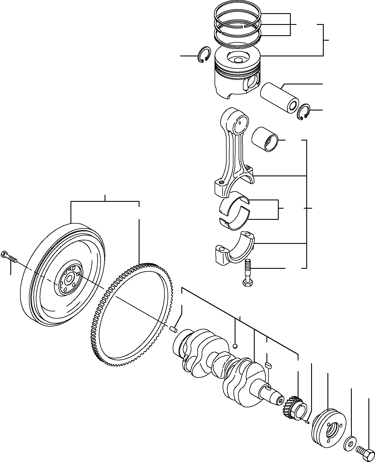 FLYWHEEL, ASSY. YM129414-21590 KOMATSU