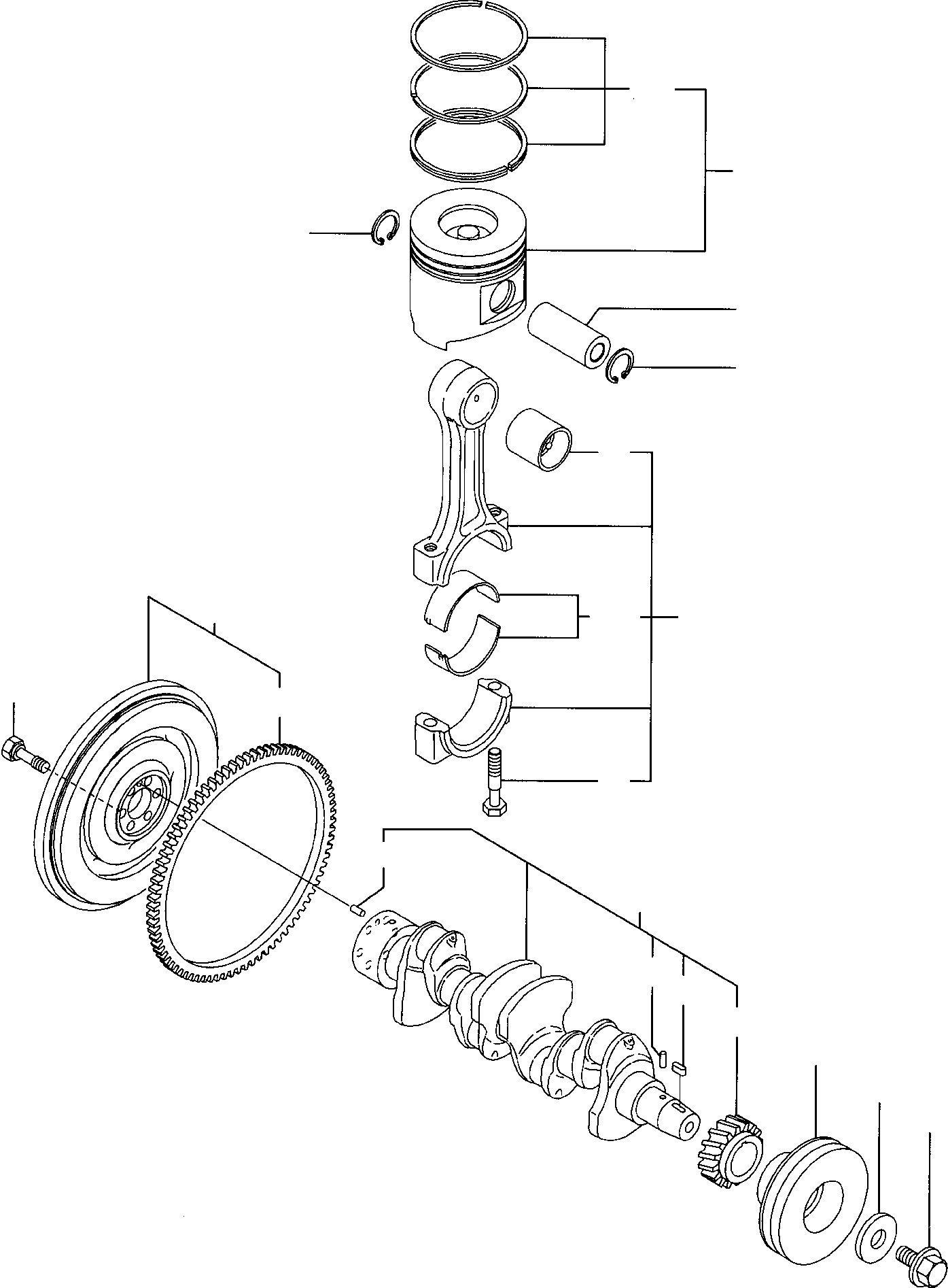 PULLEY, CRANK SHAFT YM129907-21660 KOMATSU