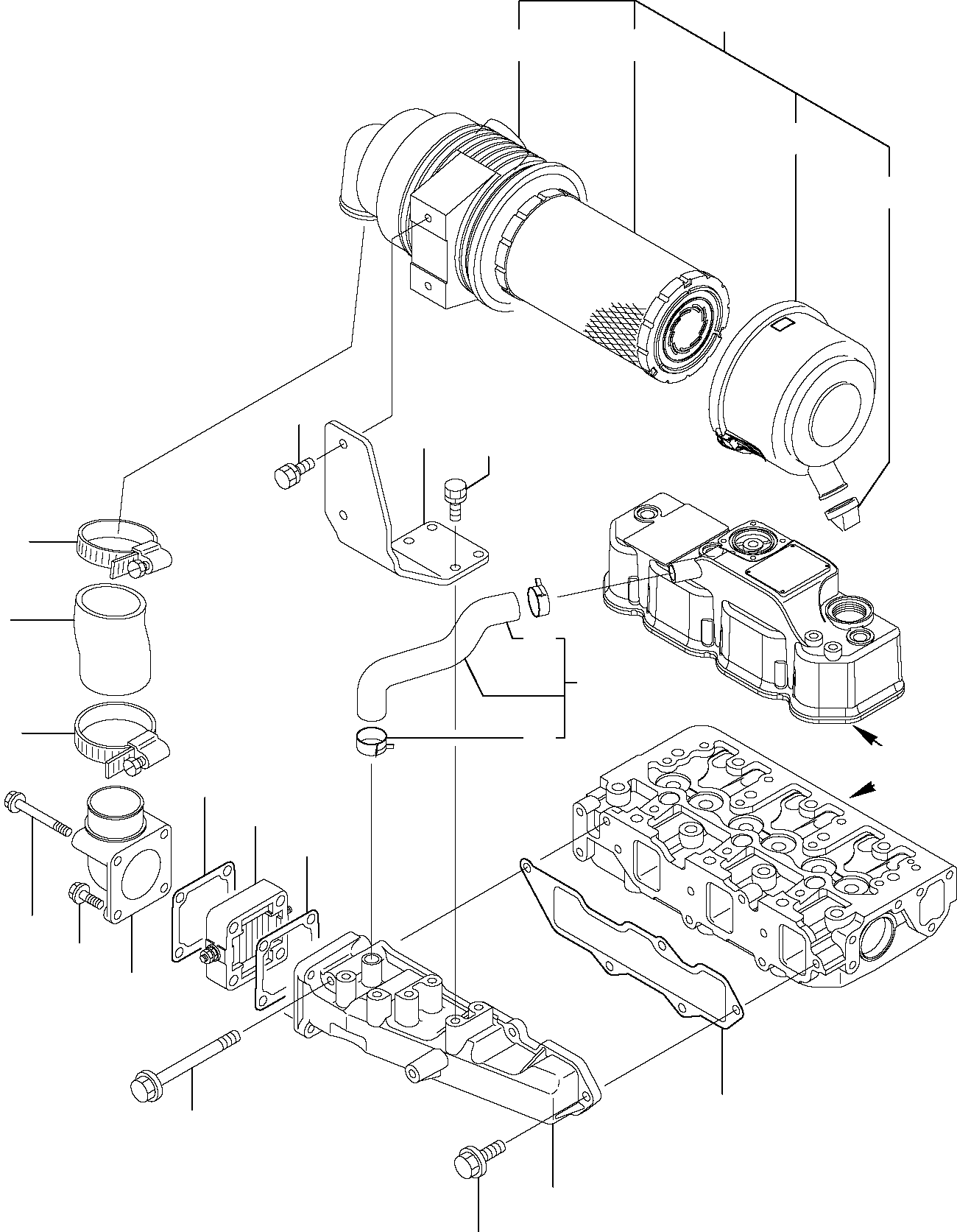 AIR CLEANER YM129211-12540 KOMATSU