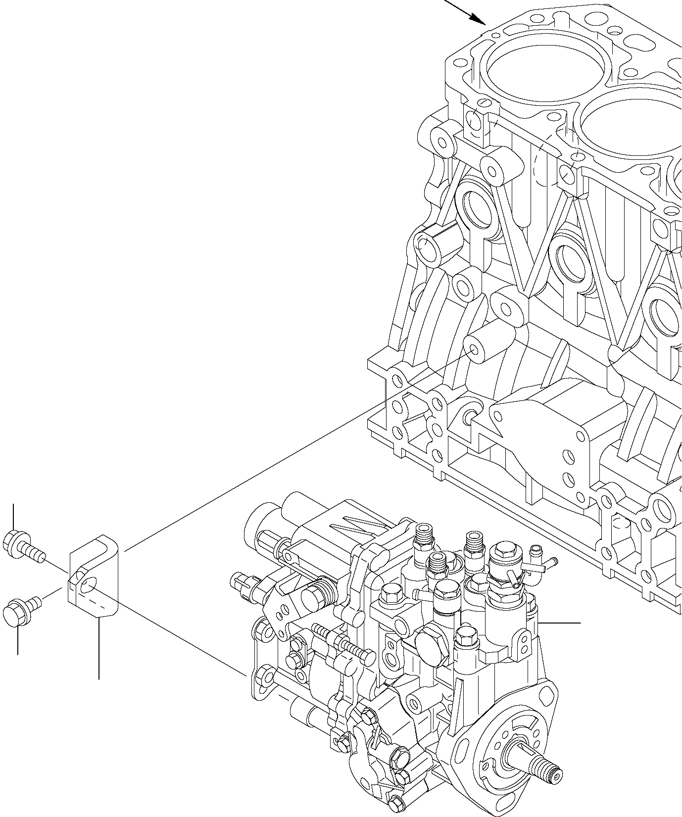 INJECTION PUMP, ASSY. YM729242-51350 KOMATSU
