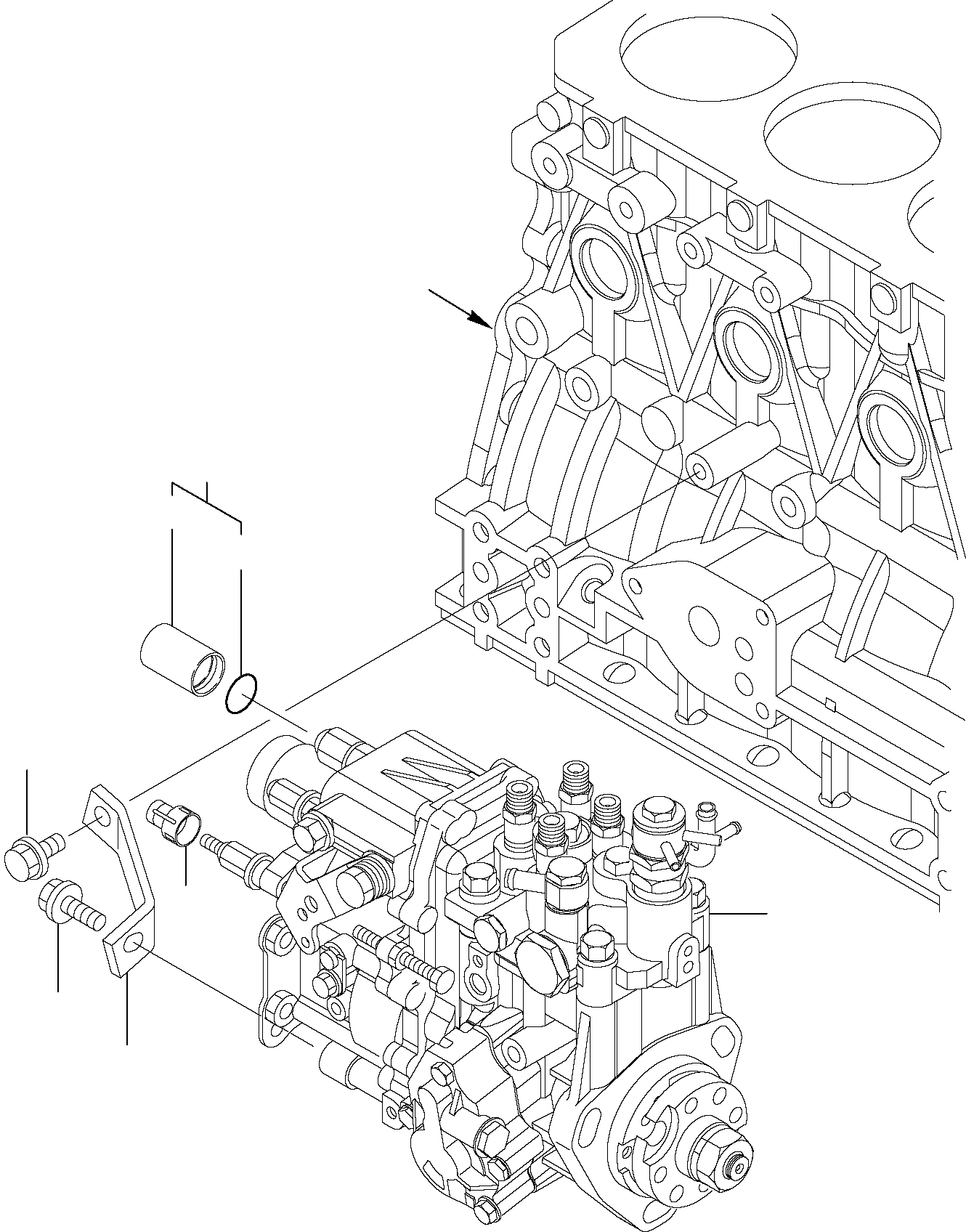 INJECTION PUMP, ASSY. YM729642-51340 KOMATSU