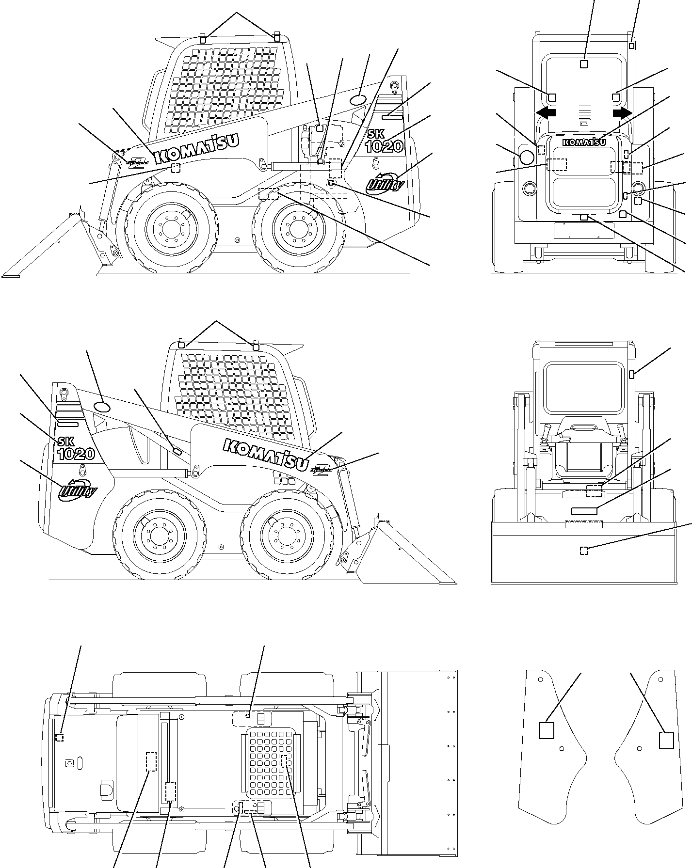 MARK PLATE, LPA 86 37A-98-12520 KOMATSU