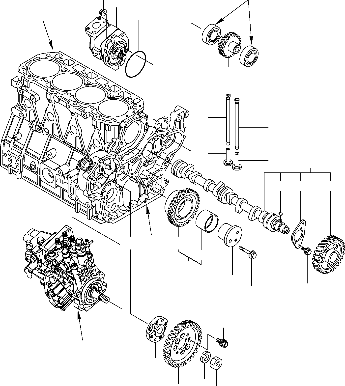 CAMSHAFT ASSY. YM129907-14590 KOMATSU