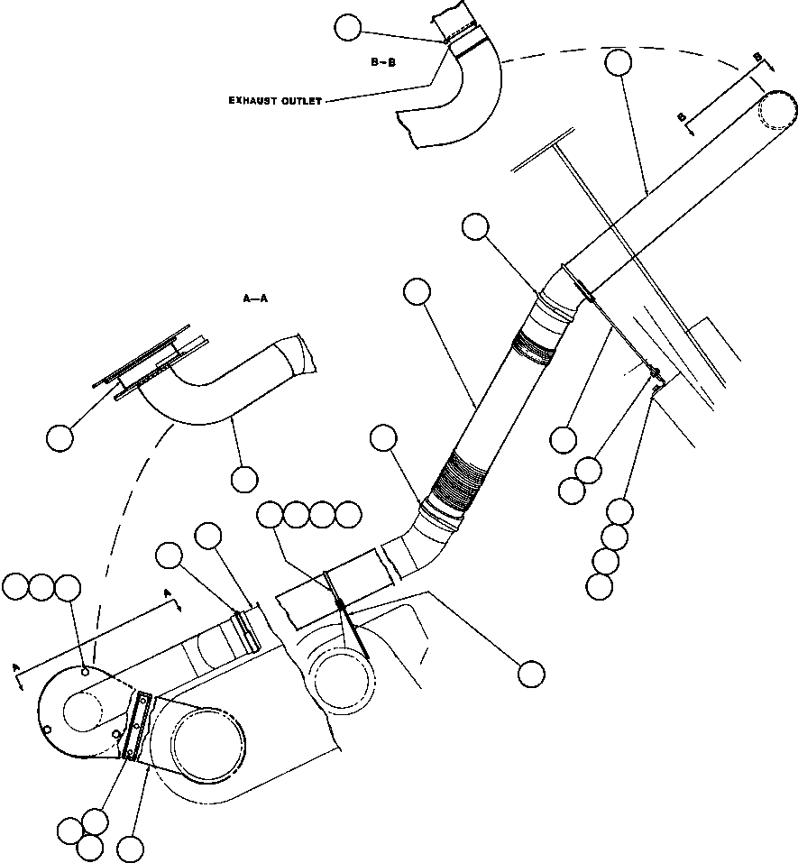 BRACKET, PIVOT EXHAUST TX5540 KOMATSU