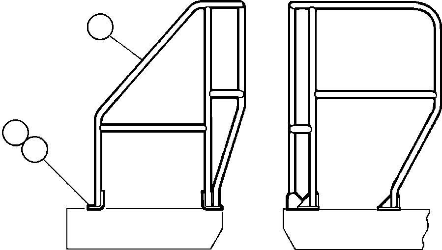 поручень YA1227 KOMATSU