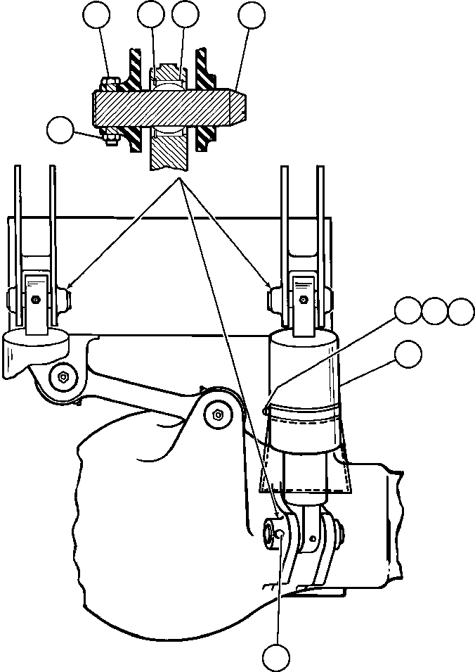 REAR SUSPENSION ASSM (SEE INDEX) TX4261 KOMATSU