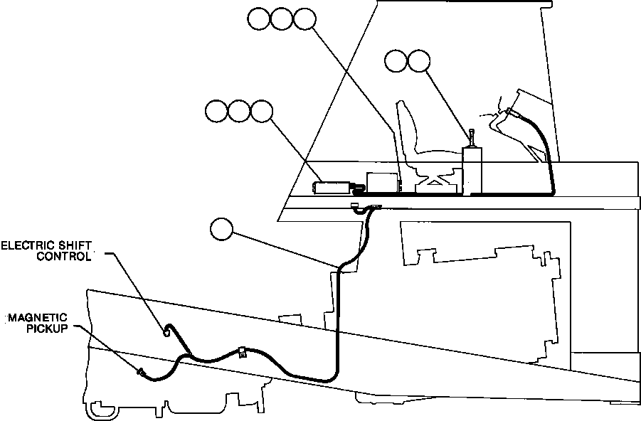 HARNESS, TRANSMISSION SHIFT PB6534 KOMATSU