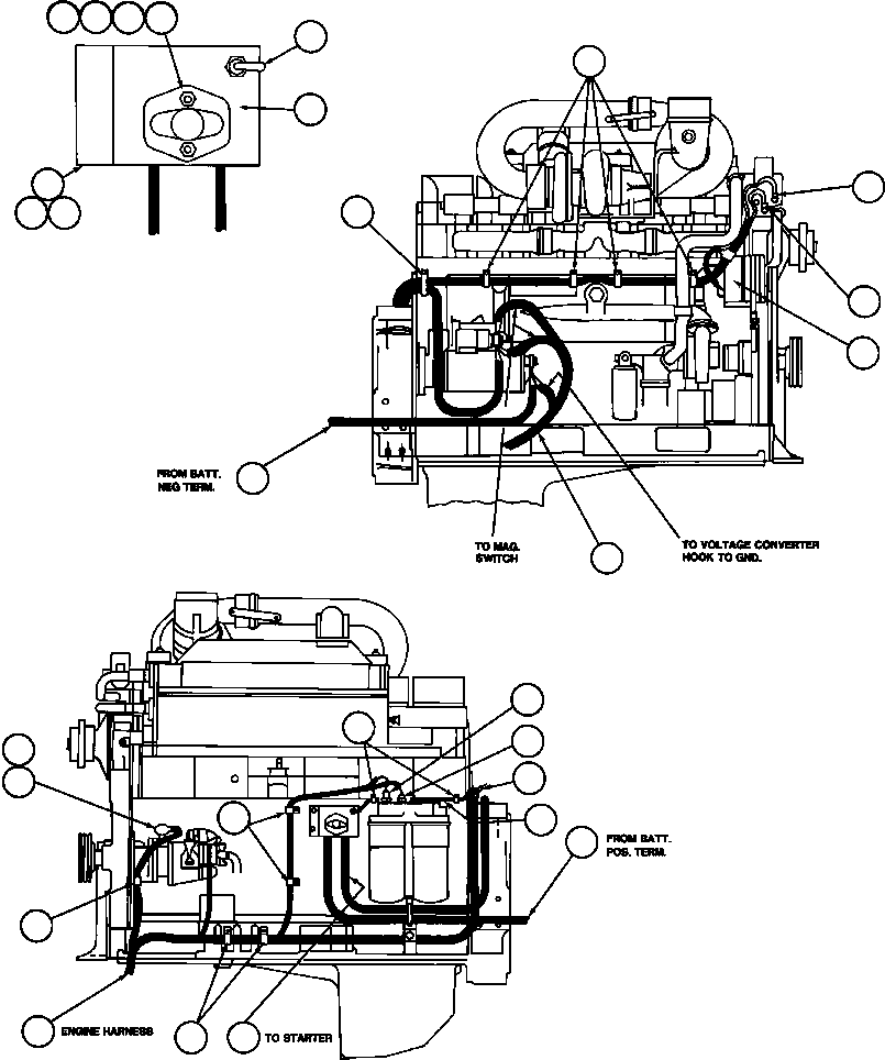HARNESS, ENGINE YA2045 KOMATSU