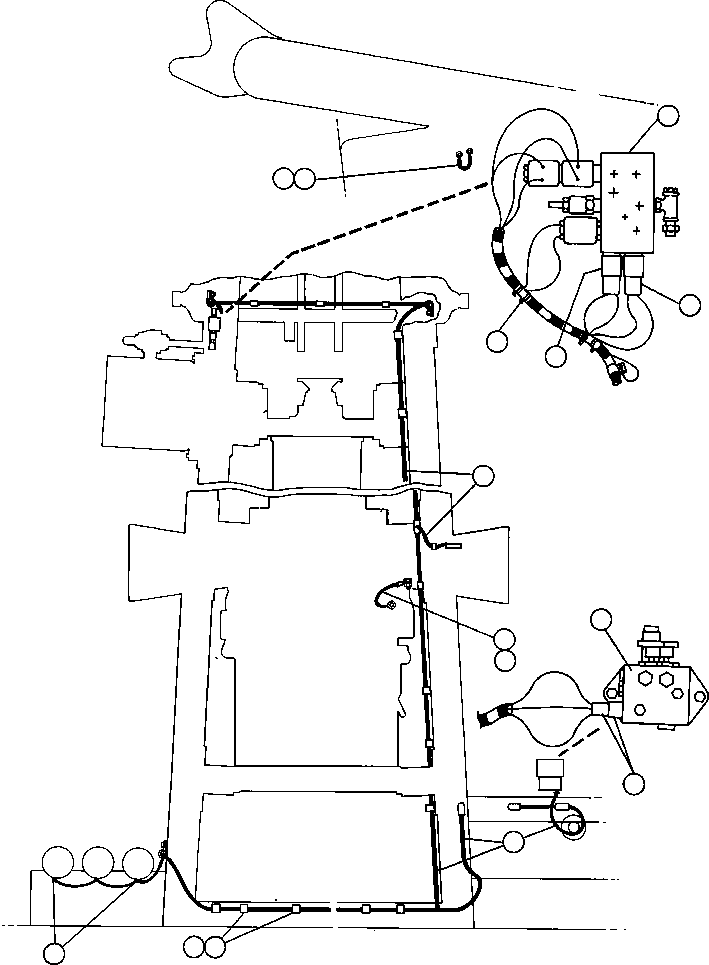 HARNESS, HYD (SEE FIG 15512) YA1982 KOMATSU