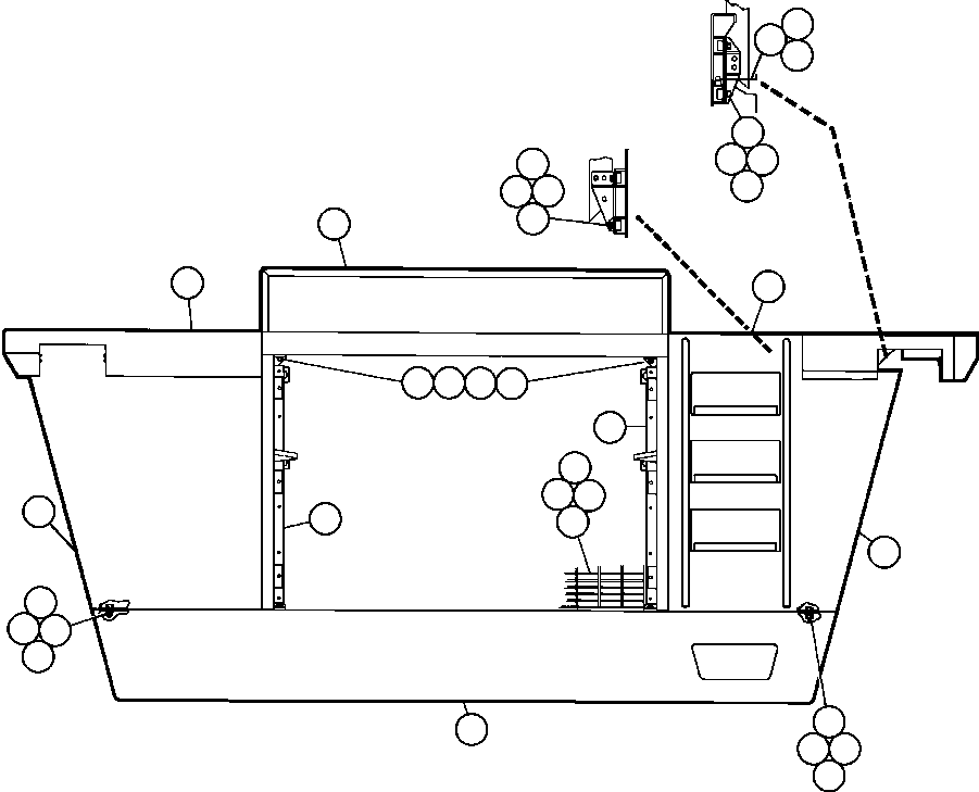 DECK - L.H., FRONT EC0061 KOMATSU