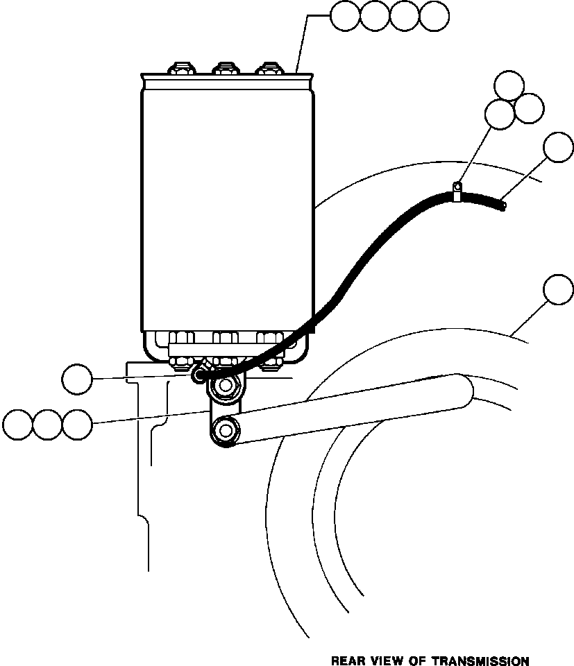 HOSE (TO AUXILIARY MANIFOLD) HA4814 KOMATSU