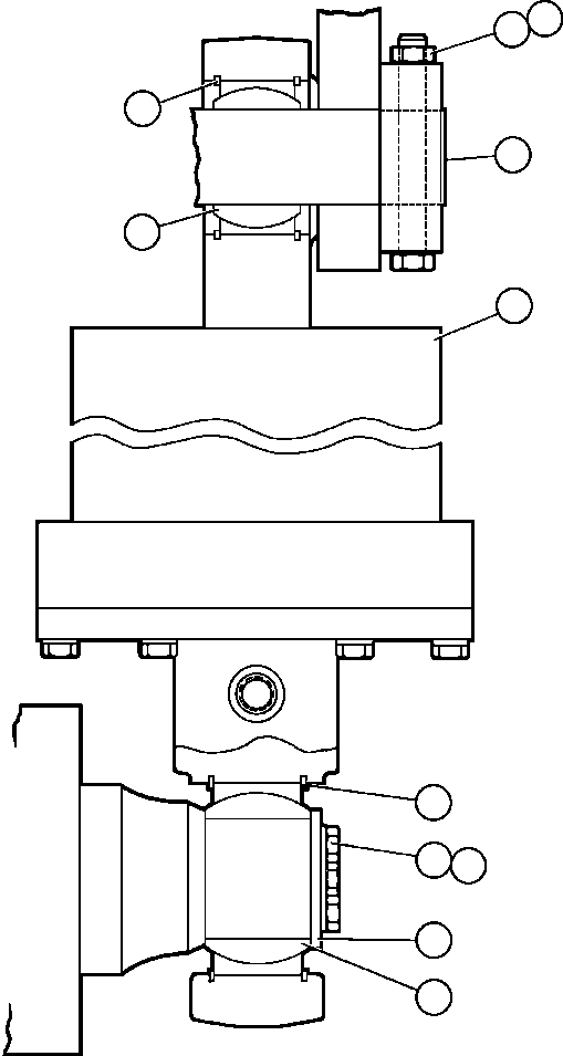 NOTE: (1) INCLUDED IN AK7767 HOIST CYLINDER PIN KIT. AK7767 KOMATSU
