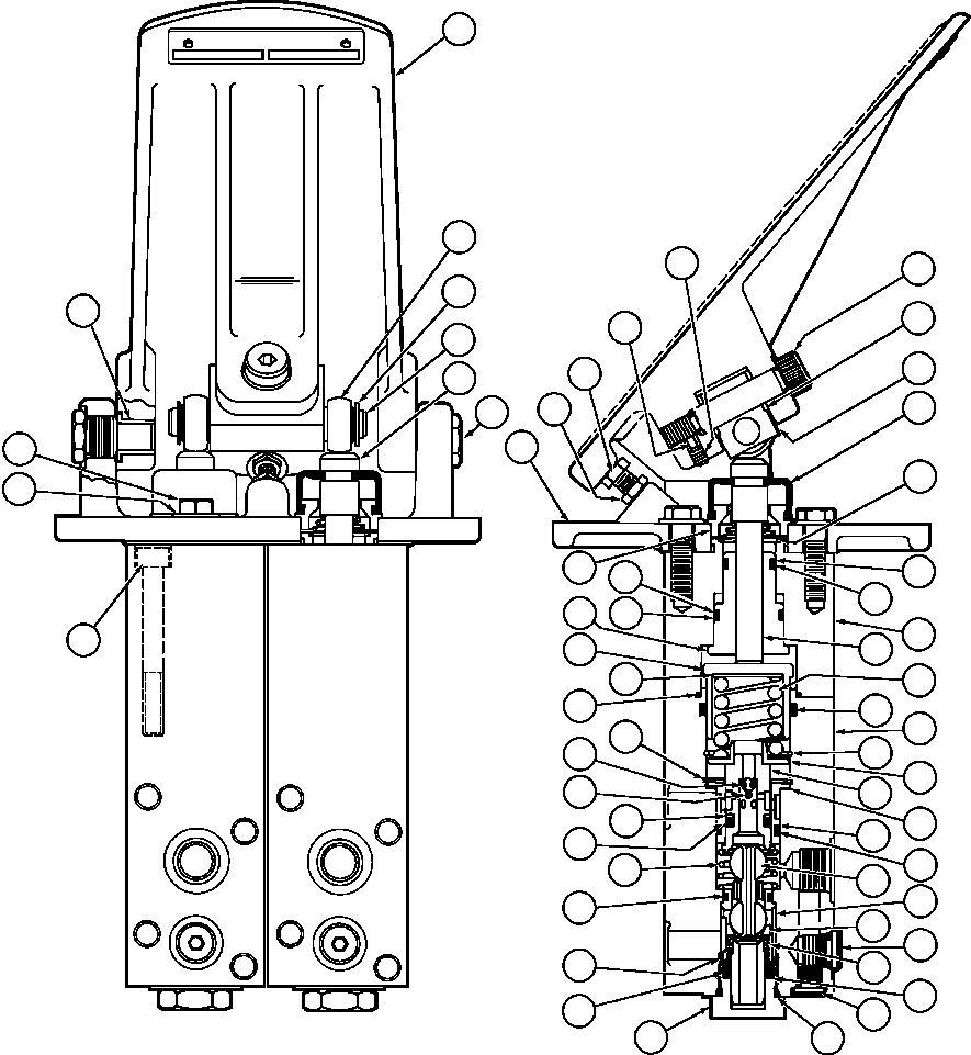 NOTE: (1) INCLUDED IN VE7029 SEAL KIT. VE7029 KOMATSU