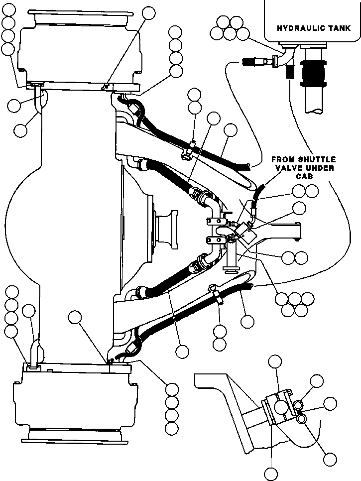 TUBE - L.H. EB9265 KOMATSU