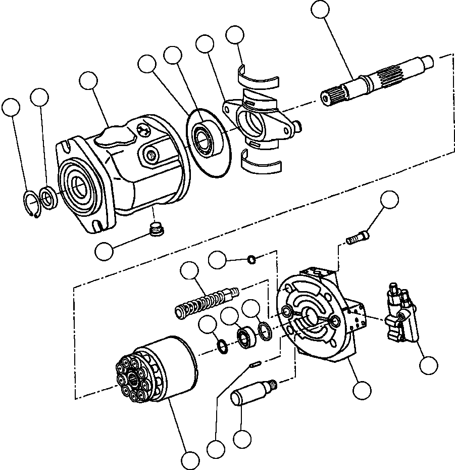 ROTARY GROUP ASSEMBLY (SEE INDEX) (1) BF1706 KOMATSU