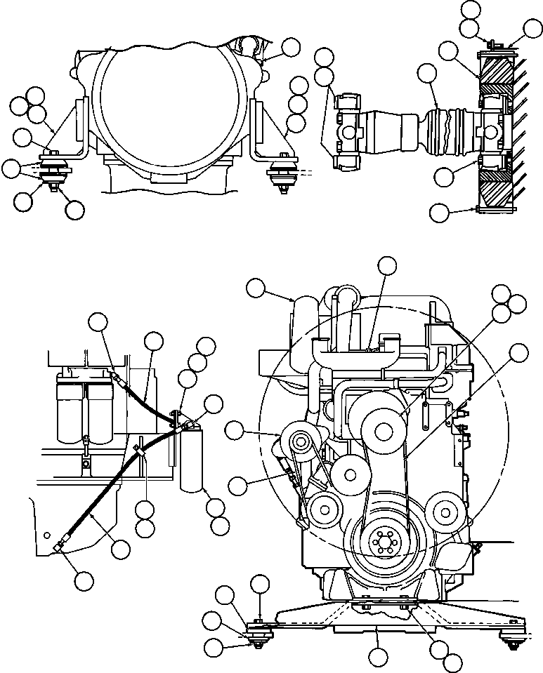 TORSIONAL U-JOINT ASSEMBLY (1) (FIG 15994) EF9728 KOMATSU
