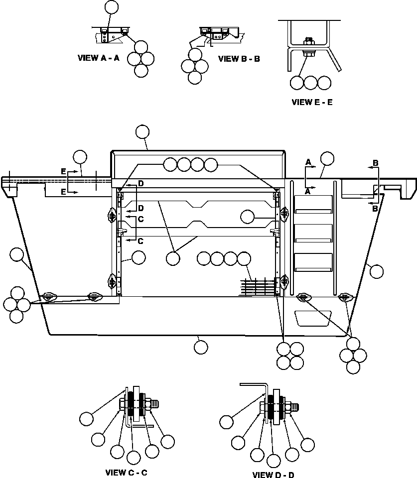 SUPPORT - L.H. EF5447 KOMATSU