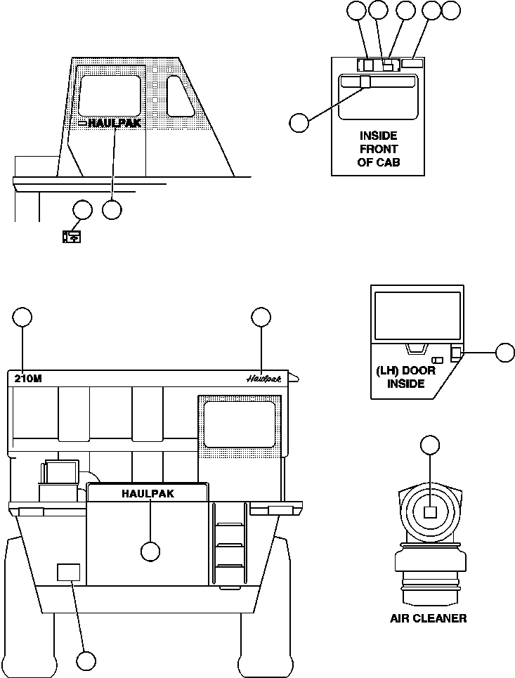 DECAL, HAULPAK WB2391 KOMATSU