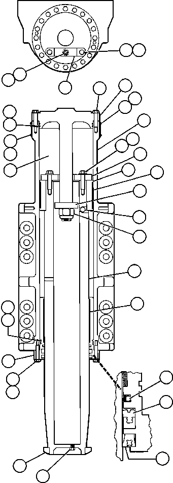 Контргайка TZ5015 KOMATSU