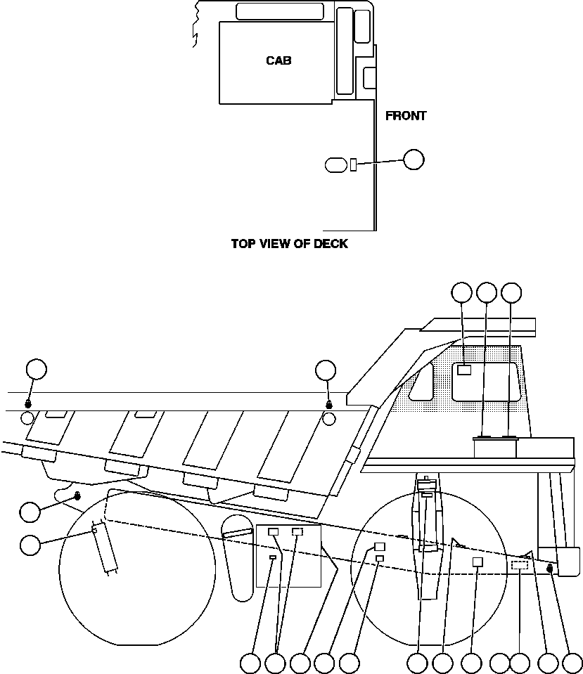 DECAL, HYDRAULIC OIL LEVEL WB2471 KOMATSU