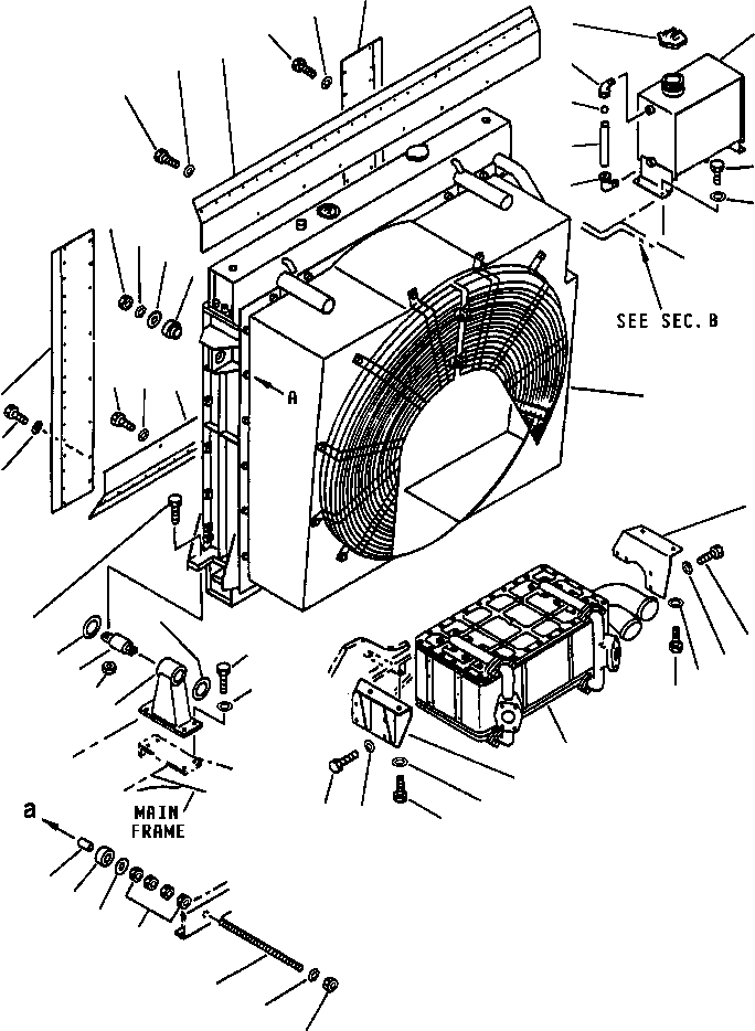 RADIATOR ASSEMBLY (SEE INDEX) 561-03-71101 KOMATSU