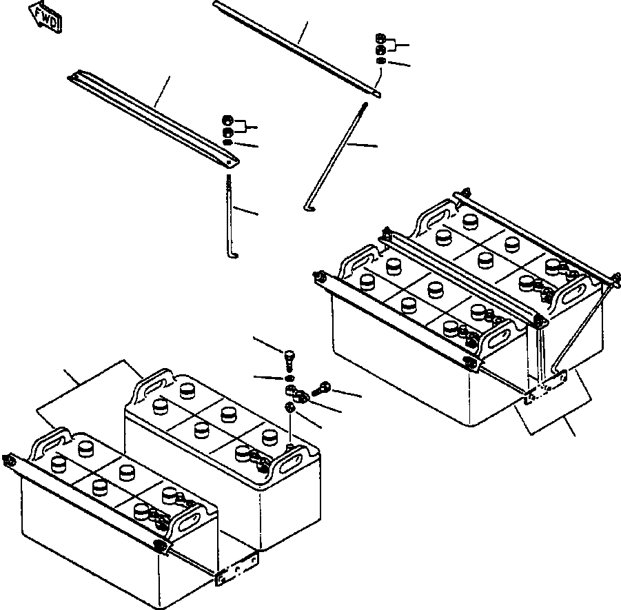 Аккумуляторная батарея - 8D 561-06-A4250 KOMATSU