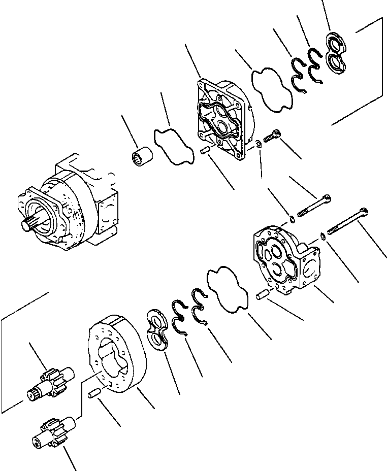 PUMP ASSEMBLY (SEE INDEX) 705-12-45540 KOMATSU